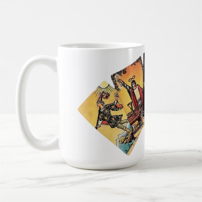 Caneca De Café Ventilador do Cartão Tarot (Esquerda)