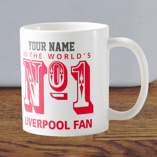 Caneca De Café Ventilador do Liverpool Número Um (Criador carregado)