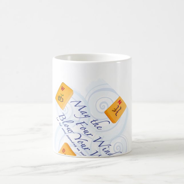 Caneca De Café Ventos do Mah Jongg (Centro)