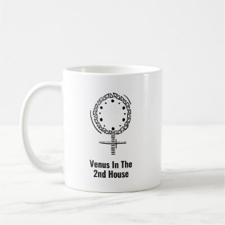 Caneca De Café Vênus na Astrologia da 2ª Casa Autoestima