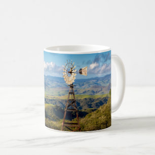 Caneca De Café Ver a partir do topo das montanhas