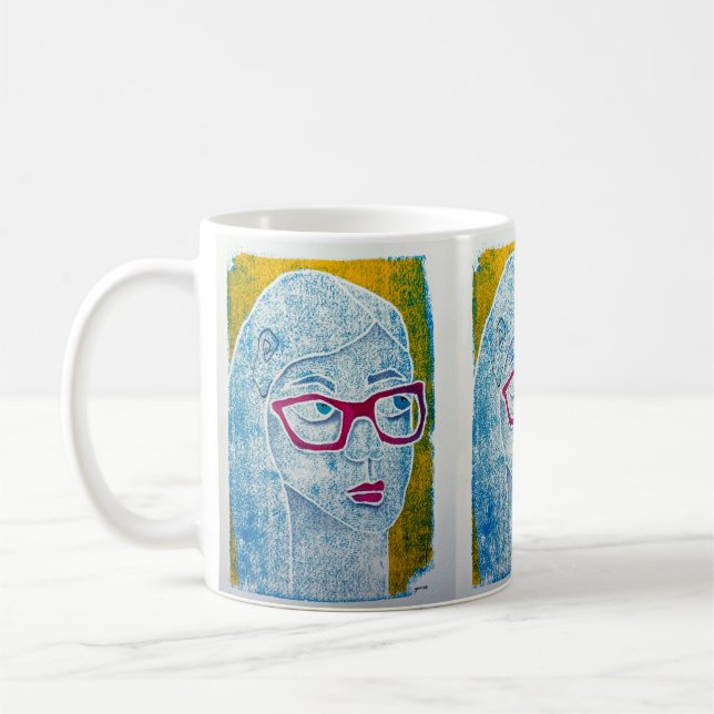 Caneca De Café "Ver através (2)" (Esquerda)