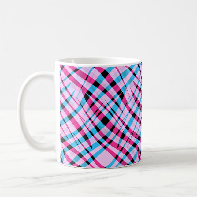 Caneca De Café Verão brilhante e geométrico abstrato (Esquerda)