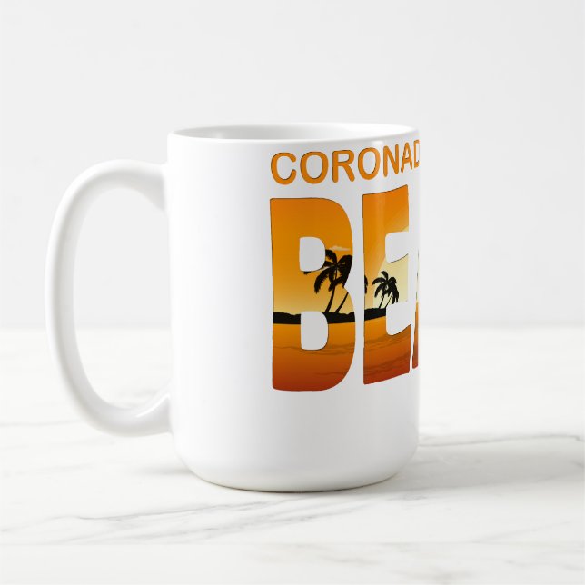 Caneca De Café Verão coronado- califórnia  (Esquerda)