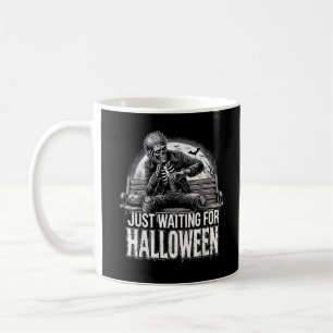Caneca De Café Verão de Halloween Apenas Esperando Pelo Halloween