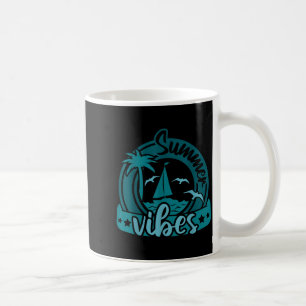 Caneca De Café Verão de Vibrações de Barco à Vela Novidade Náutic