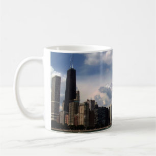 Caneca De Café Verão do Lago Michigan da skyline de Chicago