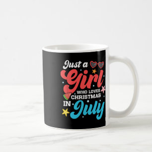 Caneca De Café Verão Engraçado Só Uma Garota Que Ama O Natal Em J