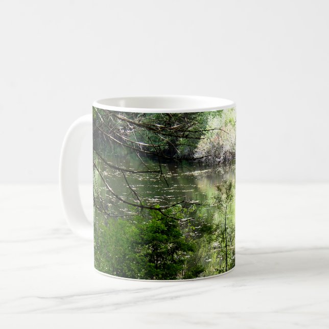 Caneca De Café Verão tardio em Walden Pond (Frente Esquerda)