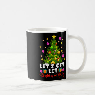 Caneca De Café Verão Vamos Ficar Iluminados Natal Em Julho Tropic
