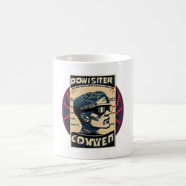 Caneca De Café Verbo Retroativo, Mug Moderno (Centro)
