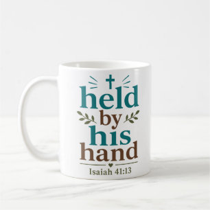 Caneca De Café Verdade Bíblica Inspiradora Segurada Pela Sua Mão