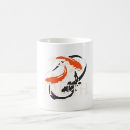 Caneca De Café Verdade – Símbolo Japonês do Koi de Vivência Autên
