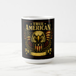 Caneca De Café Verdadeiro Americano – Orgulho Patriota Orgulhoso