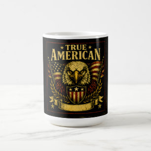Caneca De Café Verdadeiro Americano – Orgulho Patriota Orgulhoso