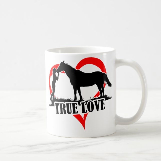 Caneca De Café Verdadeiro Amor (Cavalo) (Direita)