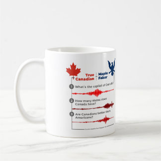 Caneca De Café Verdadeiro canadense ou Maple Faker