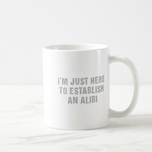Caneca De Café Verdadeiro Crime Sarcástico Estou Aqui Apenas Para
