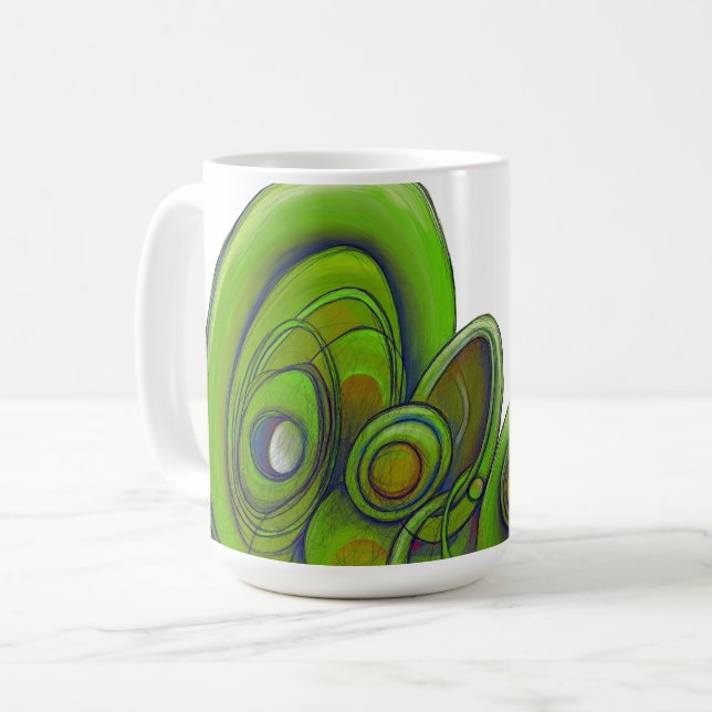 Caneca De Café Verdant Rings (Frente Esquerda)