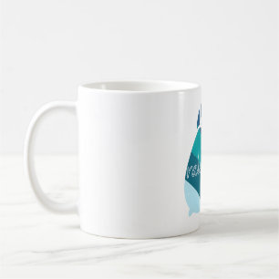 Caneca De Café verde azul acornol teal de Raleigh