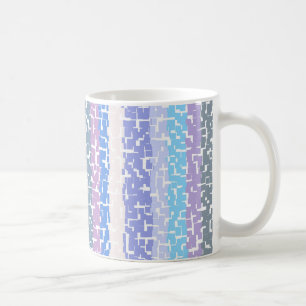 Caneca De Café Verde/Cinza multicolorido/bege/rosa/púrpura/azul