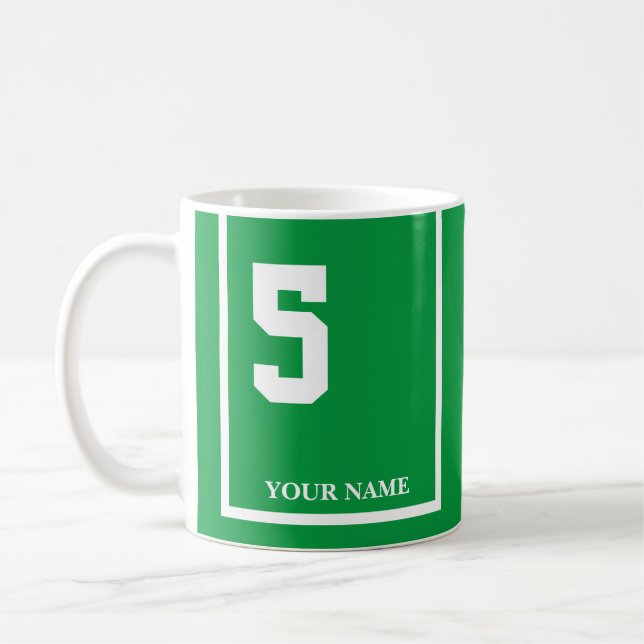 Caneca De Café Verde com Cavalo Branco 5 Seletor Personalizado (Esquerda)