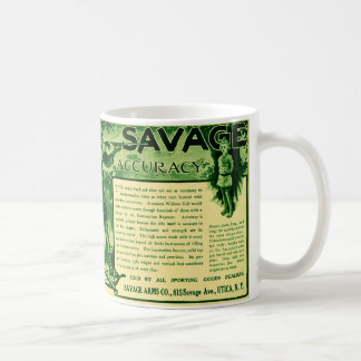 Caneca de café verde do anúncio da arma das armas