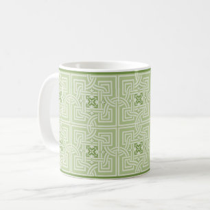 Caneca De Café Verde entrelaçado Bloqueia Café Mug