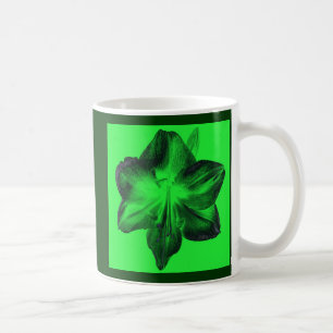 Caneca De Café Verde escuro no Dia de as mães de Amaryllis Verde 