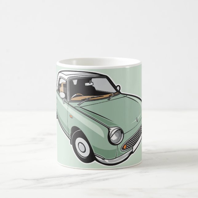 Caneca De Café Verde esmeralda de Nissan Figaro (Centro)