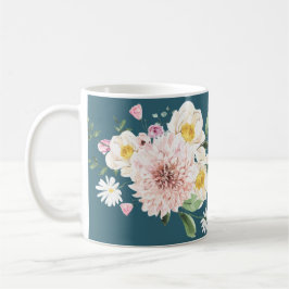 Caneca De Café Verde, Flores, Café Tee Mug Drinkware