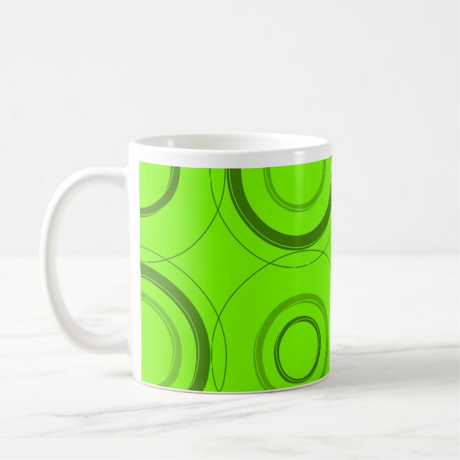 Caneca De Café Verde, Limão Retro-Art Mug (Esquerda)