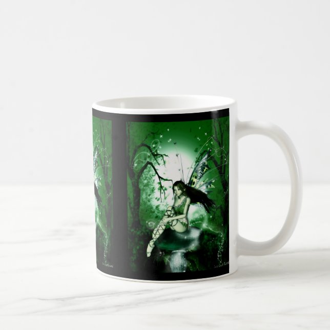 Caneca De Café Verde mágico feericamente (Direita)
