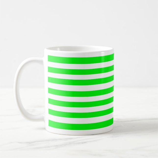 Caneca De Café Verde riscado (Esquerda)