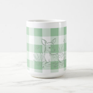 Caneca de Café Verde Salvia