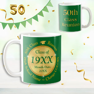 Caneca De Café Verdes e Douradas, 50ª Classe de Ideias de Present