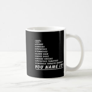 Caneca De Café Verdes Feijões Batatas Tomates Você Nomeia Isso Di