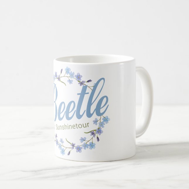 Caneca De Café Vergissmeinnicht  (Frente Esquerda)