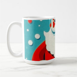 Caneca De Café Vergonhoso rosto do Papai Noel
