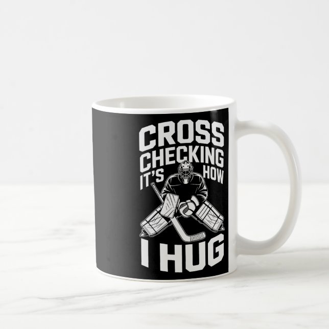 Caneca De Café Verificação Cruzada É Como Eu Abraço  (Direita)