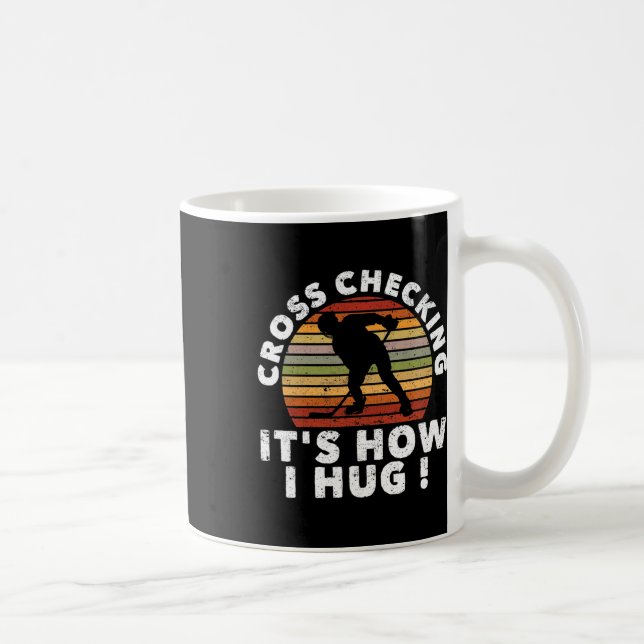 Caneca De Café Verificação Cruzada É Como Eu Abraço Placa Engraça (Direita)