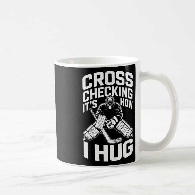 Caneca De Café Verificação Cruzada É Como Eu Abraço, Treinador de (Direita)