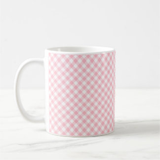 Caneca De Café Verificações de Gingham Diagonal de Pequeno Tamanh