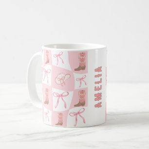 Caneca De Café Verificador Personalizado de Boot e Arco da Cowgir