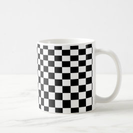 Caneca De Café Verificadores de ilusão óptica preto e branco
