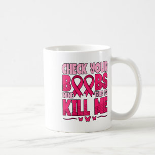 Caneca De Café Verifique a consciência do seu Cancer mamário