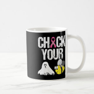 Caneca De Café Verifique Seu Boo Beers Divertido Cancer De Mama H