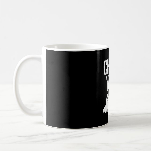Caneca De Café Verifique Seu Cancer De Mama Engraçado. (Esquerda)