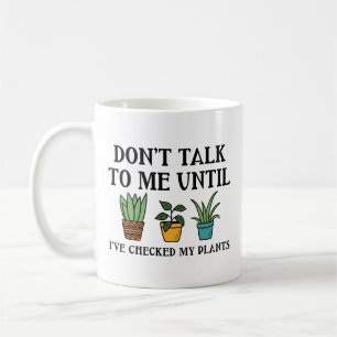 Caneca De Café Verifiquei Minhas Plantas