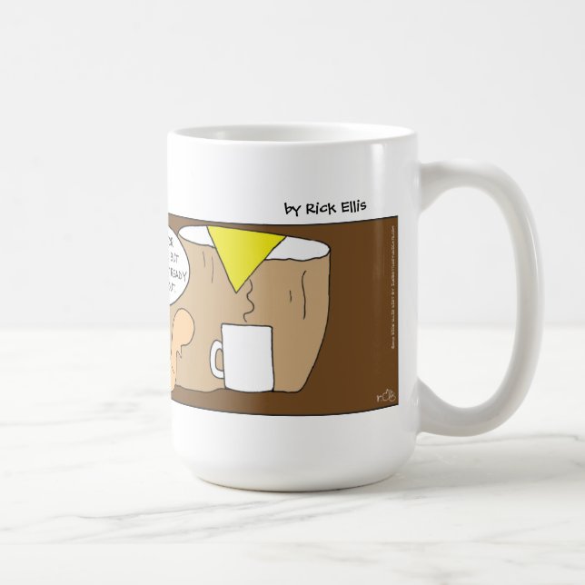 Caneca De Café Verme Cedo Engraçado (Direita)
